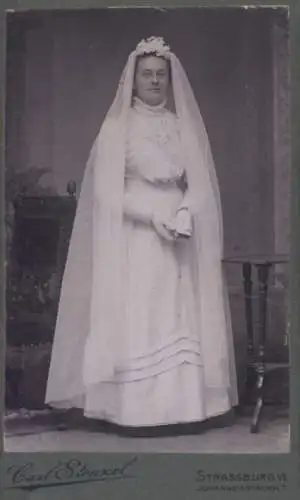 CdV Strasbourg Straßburg Elsass Bas Rhin, Portrait einer Braut