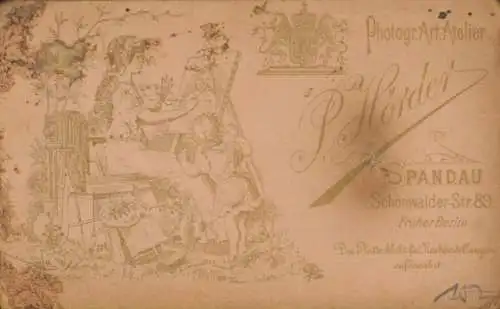 CdV Berlin, Deutscher Soldat in Uniform, Portrait