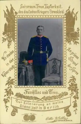CdV Berlin, Deutscher Soldat in Uniform, Portrait
