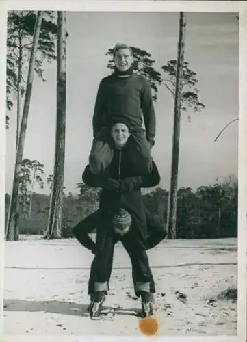 Foto Berlin Wilmersdorf Grunewald, Boxer Schoepgens, Bubi Scholz, Hane Stretz