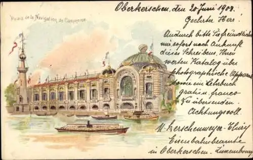 Litho Oberkerschen Küntzig Käerjeng Luxemburg, Palais de Navigation de Commerce