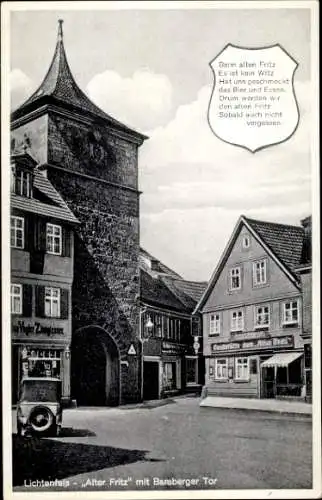 Ak Lichtenfels am Main Oberfranken, Gaststätte zum Alten Fritz, Bamberger Tor