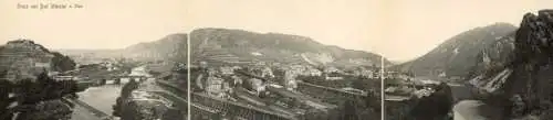 Klapp Ak Bad Münster am Stein Bad Kreuznach an der Nahe, Panorama