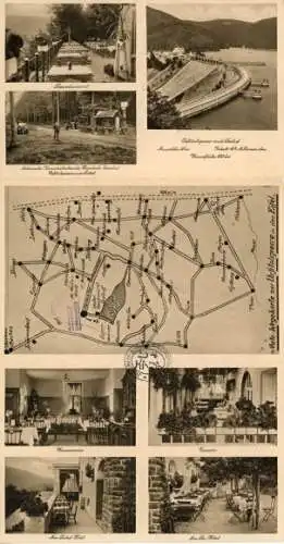 Klapp Landkarten Ak Gemünd Schleiden in der Eifel, Urft-Talsperre, Seehof Urfttalsperre