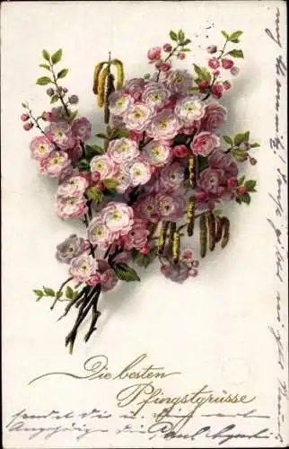 Ak Frohe Pfingsten, blühende Zweige, Meissner & Buch 2370