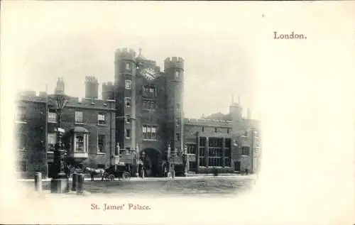 Ak London City England, Sankt James'-Palast