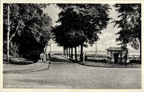 Ak Geesthacht an der Elbe, Strandpromenade