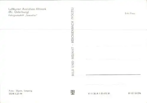 Ak Arendsee in der Altmark, Fahrgastschiff Seeadler