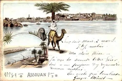 Litho Assuan Assuan Ägypten, Panorama