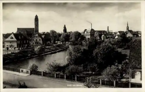 Ak Kehl am Rhein, Teilansicht