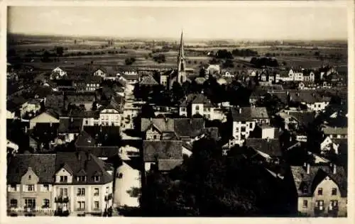 Ak Kehl am Rhein, Teilansicht, Kirchturm