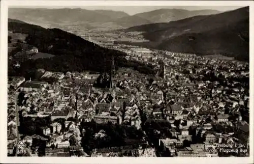 Ak Freiburg im Breisgau, Fliegeraufnahme