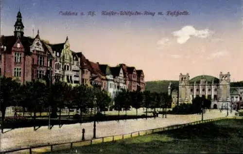 Ak Koblenz am Rhein, Coblence, Kaiser-Wilhelm-Ring, Faßhalle