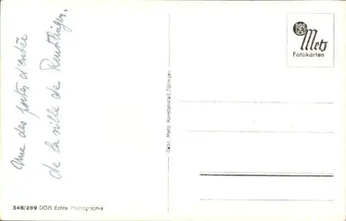 Ak Reutlingen in Baden Württemberg, Blick auf das Gartentor, Turm, Straßenpartie