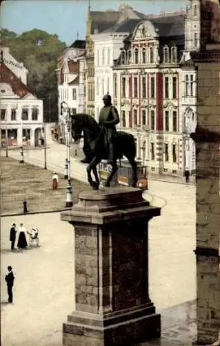 Ak Hansestadt Bremen, Domshof mit Bismarckdenkmal