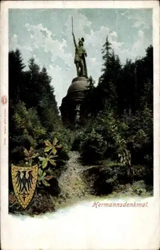 Wappen Ak Detmold in Nordrhein Westfalen, Hermannsdenkmal