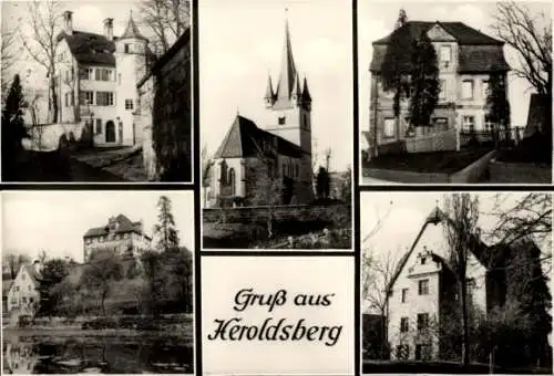 Ak Heroldsberg in Mittelfranken, Teilansichten, Kirche