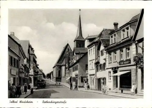 Ak Bad Windsheim in Mittelfranken, Rothenburgerstraße, Turm