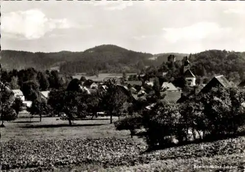 Ak Burg Bärnfels Fränkische Schweiz, Teilansicht, Gasthof-Pension Zur Einkehr