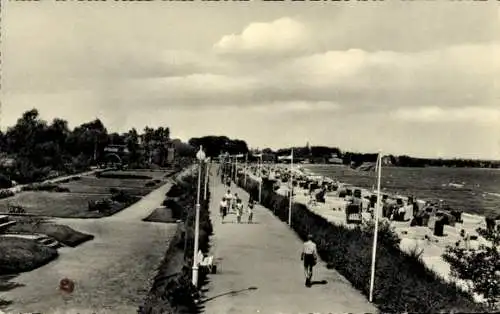 Ak Ostseebad Eckernförde, Promenade, Strand, Kurpark