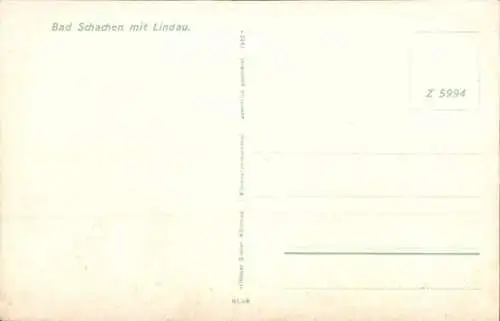 Ak Bad Schachen Lindau am Bodensee Schwaben, Panorama
