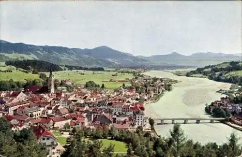 Ak Bad Tölz in Oberbayern, Gesamtansicht, Blick vom Kalvarienberg