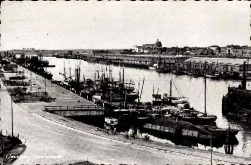 Ak IJmuiden Nordholland Niederlande, Trawlerkade