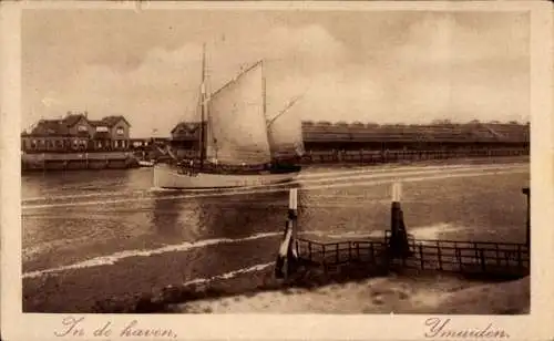 Ak IJmuiden Ymuiden Velsen Nordholland, Hafen