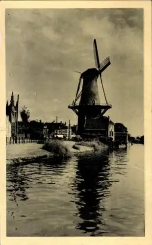 Ak Delft Südholland Niederlande, Mill De Roos
