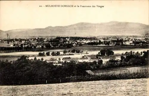 Ak Mulhouse Mülhausen Elsass Haut Rhin, Panorama, Vosges