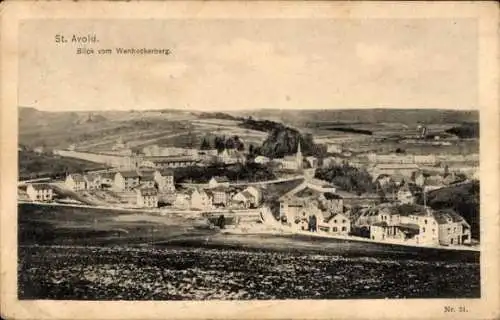 Ak St. Avold Lothringen Moselle, Blick vom Wenheckerberg