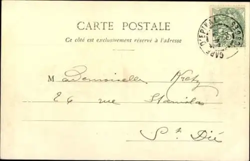 Ak Épinal Lothringen Vosges, Marktplatz