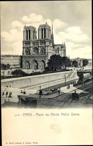 Ak Paris IV Ile de la Cité, Kathedrale Notre-Dame