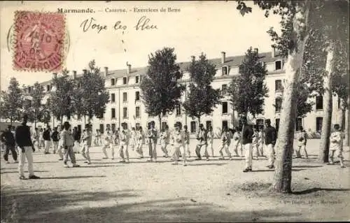 Ak Marmande Lot-et-Garonne, Caserne, Exercices de Boxe