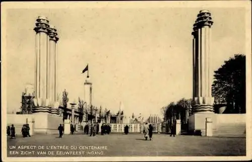 Ak Bruxelles Brüssel, L'Entree du Centenaire, Exposition 1935