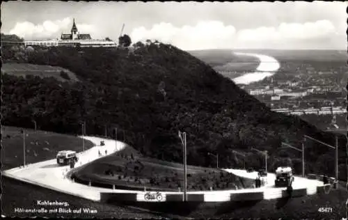 Ak Wien 19 Döbling Österreich, Kahlenberg, Höhenstraße