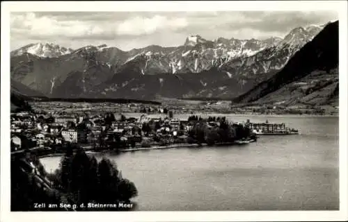 Ak Zell am See in Salzburg, Panorama, Steinernes Meer