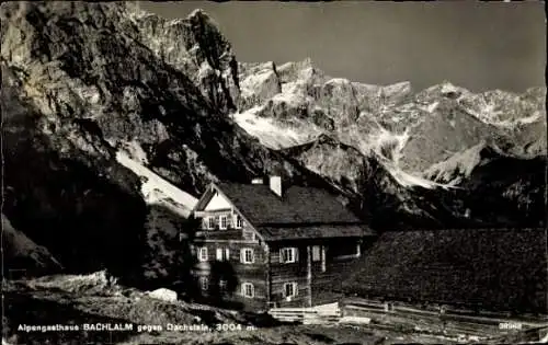 Ak Obertraun Oberösterreich, Dachstein, Alpengasthaus Bachlalm