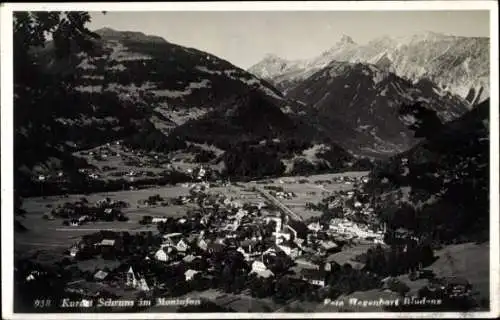Ak Schruns in Vorarlberg, Panorama, Berge