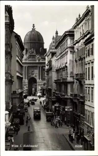 Ak Wien 1 Innere Stadt, Kohlmarkt, Michaelertrakt, Hofburg