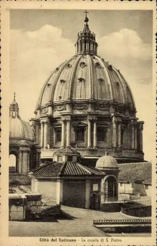Ak Vatikan Rom Lazio, Citta del Vaticano, La cupola di S. Pietro