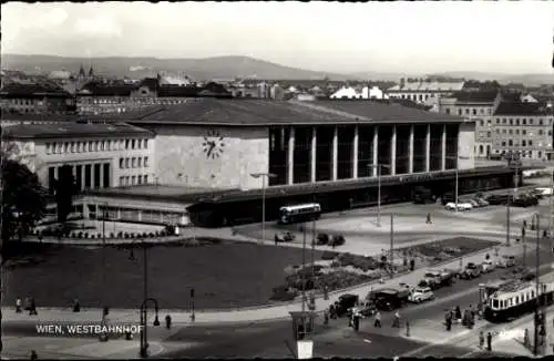 Ak Wien XV. Rudolfsheim Fünfhaus, Westbahnhof