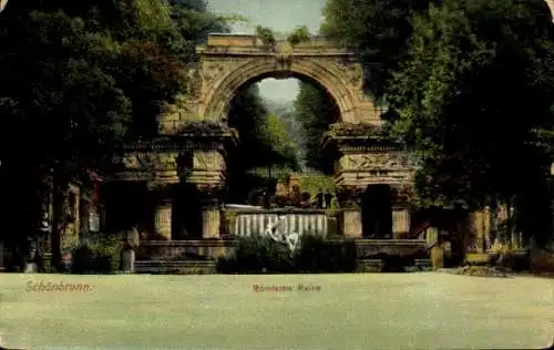 Ak Wien 13 Hietzing Österreich, Schönbrunn, Römische Ruine