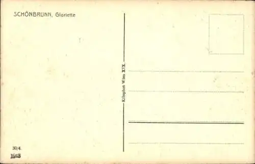 Ak Wien 13 Hietzing Österreich, Schönbrunn, Gloriette