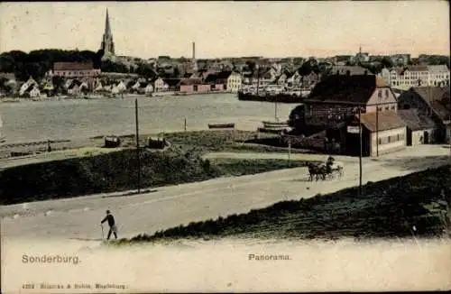 Ak Sønderborg Sonderburg Dänemark, Gesamtansicht