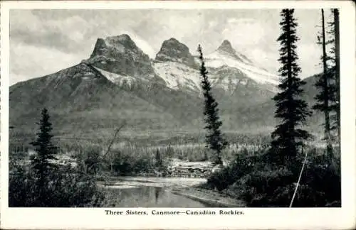 Ak Canmore Alberta Kanada, Three Sisters, Rocky Mountains