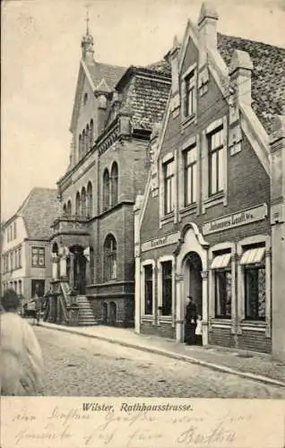 Ak Wilster in Holstein, Rathausstraße, Gasthof