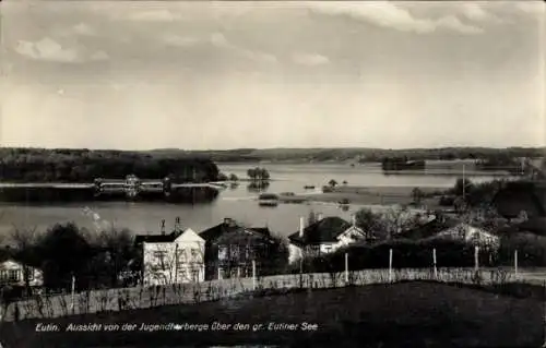 Ak Eutin in Ostholstein, Aussicht von der Jugendherberge über den gr. Eutiner See