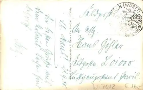 Ak Fellbach in Württemberg, Bahnhofstraße