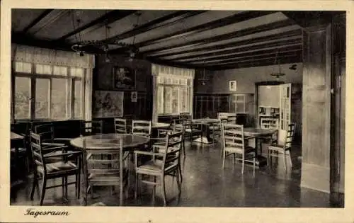 Ak Lorch im Remstal Württemberg, Tagesraum der Heilstätte
